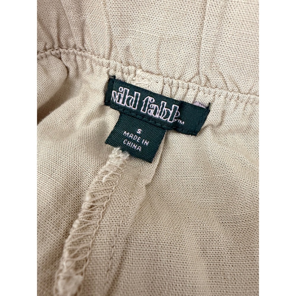 Wild Fable Beige Linen Blend Lace Up Mini Skort Womens Size Small NWT - Picture 5 of 6